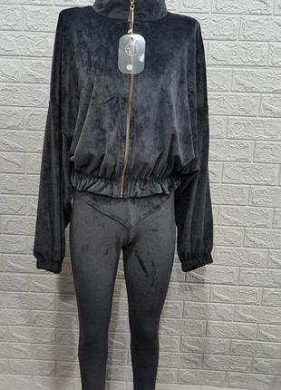 Костюм велюр трійка