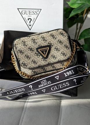 Сумочка guess кросс-боді з зовнішнім карманом