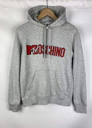 Мужская кофта худи moschino h&amp;m big logo