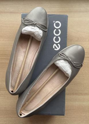 Кожаные балетки ecco touch ballerina 39р