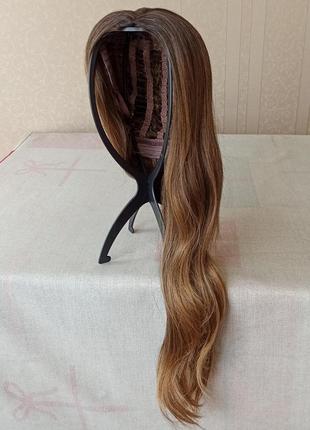 Длинный новый парик, без чешуйки, термостойкая, темная, парик1 фото