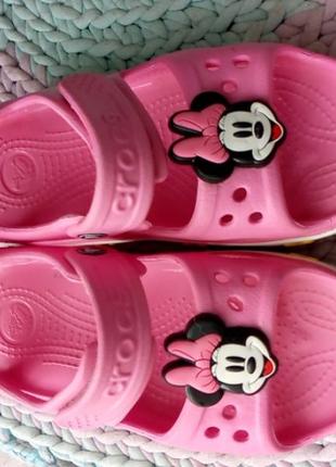 Детские сандали crocs disney minnie j1