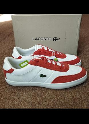 Оригинальные кожаные кеды lacoste court -master 120 cma