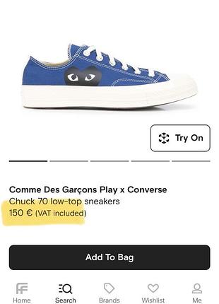 Comme des garcons play x converse 39