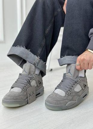 Женские кроссовки nike air jordan 4 retro "kaws" premium