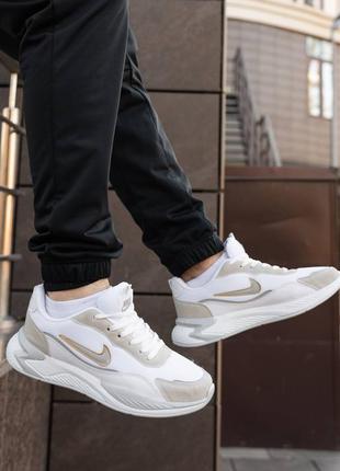 Nike racer white silver