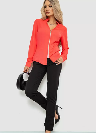Блуза жіноча шифонова, колір кораловий, 186r504