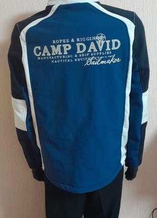 Крутая куртка синего цвета из softshella camp david designed in germany, 💯 оригинал8 фото