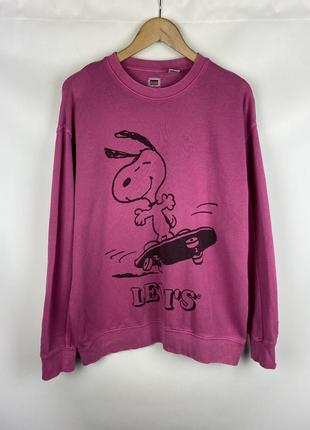 Чоловічий світшот кофта levis peanuts