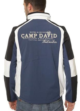 Крутая куртка синего цвета из softshella camp david designed in germany, 💯 оригинал4 фото