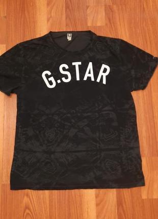 Мужская футболка g-star raw с большим лого