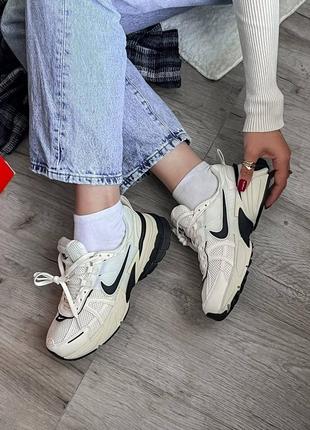 Кроссовки nike v2k runtek beige арт 6260