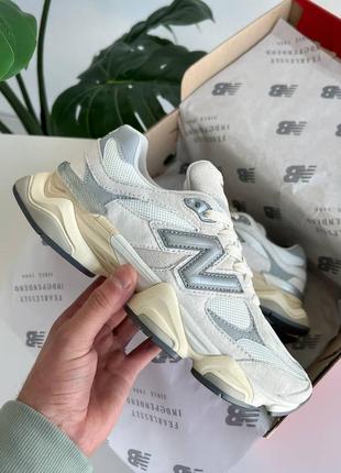 Женские кроссовки new balance 9060 sea salt white