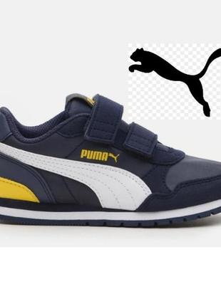 Замшевые и текстильные кроссовки puma на стопу 18-18,5 см