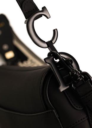 Стильная сумочка dior saddle mate, натуральная кожа6 фото