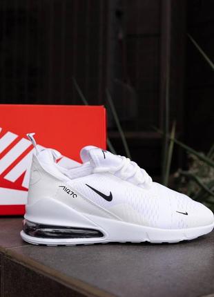 Nike air max 270 white люксовая модель мужских кроссовок (топ качество!)