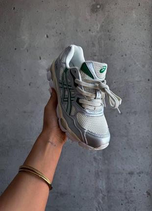 Кроссовки asics gel kale cream green