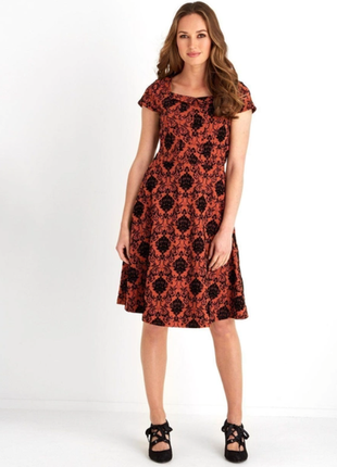 Стрейчева сукня з велюровим малюнком #538#