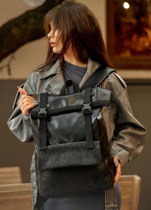 Увага! крокодиловий рюкзак sambag rolltop milton