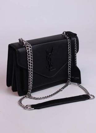 Yves saint laurent black/ysl/женская сумка/жіноча сумка/женская сумочка