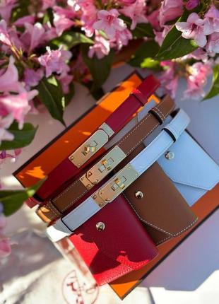 Пояс ремень в комплекте с сумочкой hermes kelly