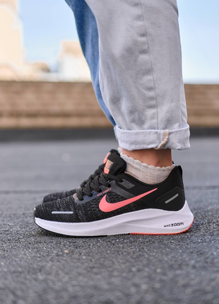 Nike zoom x black white pink1 фото