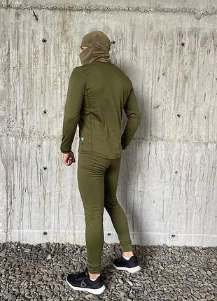 Мужское термобелье военное вафелька олива, зимнее термобелье зсу мужское хаки, мужской...