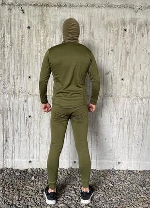Мужское термобелье военное вафелька олива, зимнее термобелье зсу мужское хаки, мужской...