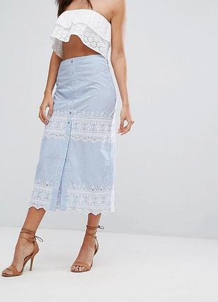 Мила літня міді спідниця №13