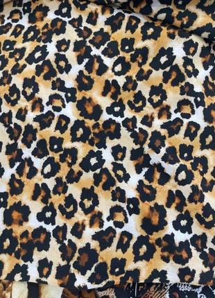 Женская юбка макси с леопардовым принтом8 фото