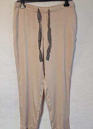 Женские летние брюки mango l xl 2xl 50 52 54 вискоза штаны на резинке