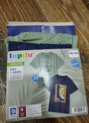 Набор футболок lupilu на 2-4 года