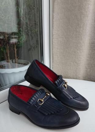 Розкішні італійські туфлі в стилі гуччі від biblos