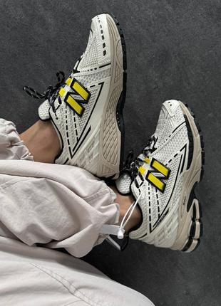 Кроссовки new balance 1906 light beige / yellow premium