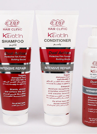 Eva hair clinic e-keratin uv serum ева е-кератин защитная сыворотка спф 100 мл египет