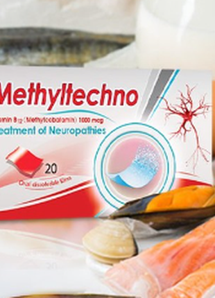 Methyltechno метилтехно витамин в12 20 під'язикових пластинок