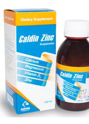 Caldin zinc суспензія 120мл кальцій магній вітамін д3 цинк єгипет