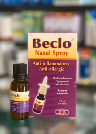 Beclo nasal spray бекло спрей алергія риніт; 200 доз єгипет