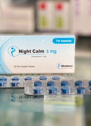 Night calm найт калм безсоння снодійне 3 мг 20 табл єгипет