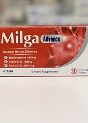 Milga advance милга адванс в1 тіамін в6 в12 30 табл єгипет