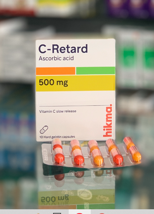 C-retard 500 mg витамин с аскорбиновая кислота hikma 10 таб египет