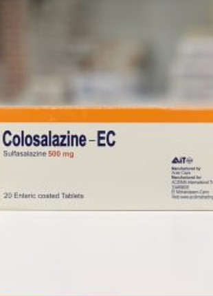 Colosalazine-ec колосалазин-ec 500 мг 20 табл египет