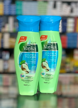 Dabur vatika ватіка шампунь густота і обсяг кокос 190 мл єгипет