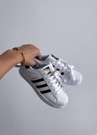 Кеди жіночі та чоловічі adidas superstar classic white