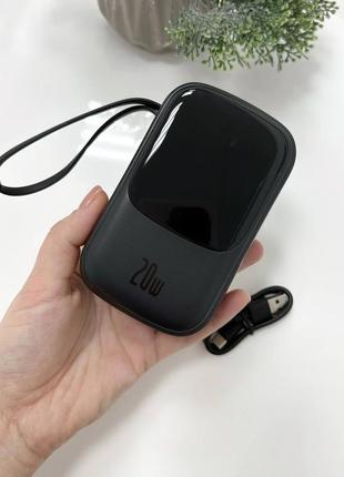 Power bank baseus 20 000 20w с встроенным кабелем 🌲