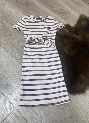Детское платье обманка bershka