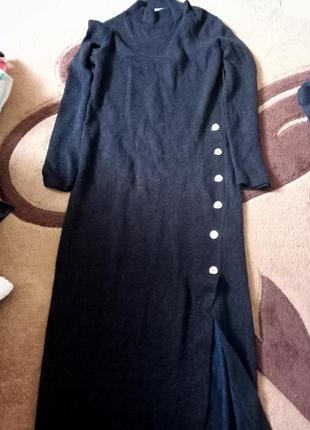 Платье длинное черное