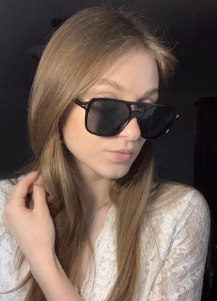 Сонцезахисні чорні окуляри в стилі поло2 фото