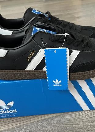 Кеди adidas samba чорні