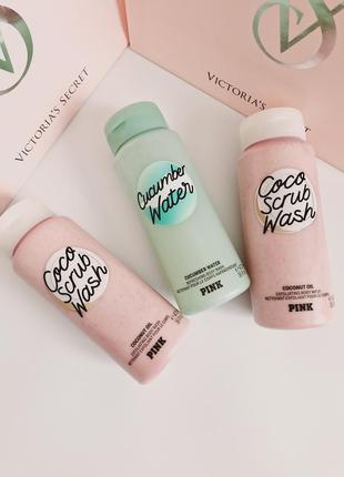 Гель-скраб для тела pink coco scrub wash victoria's secret, 473 мл